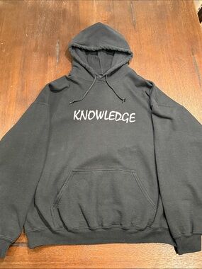 SSUR New York Black "Knowledge" Pullover Hoodie Sweatshirt - XL
